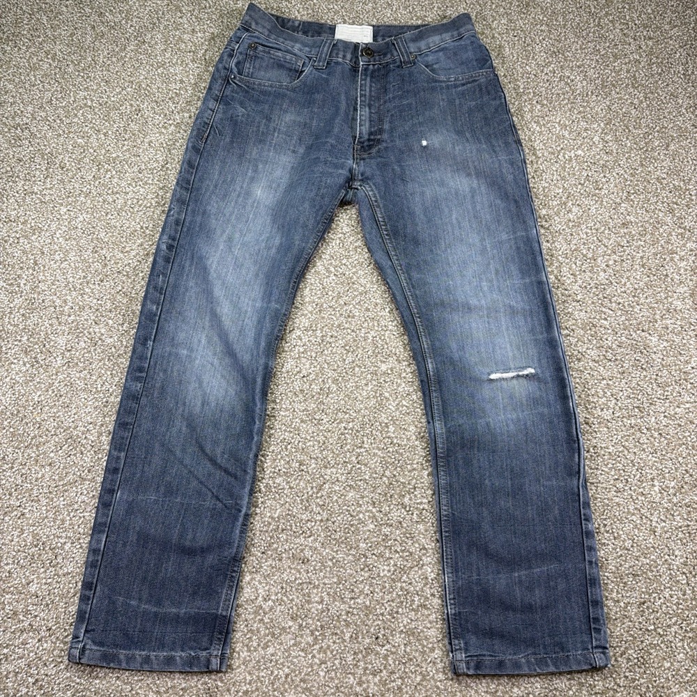 Y2K Stone Wash Julian Alexander Blue Jeans Slim Straight 30X30